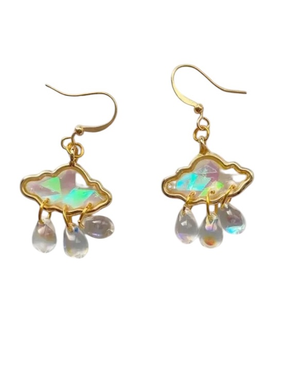 Whimsy_and_Rose Jewelry - Rain Cloud Dangle Earrings